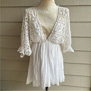 Free People White dress size S